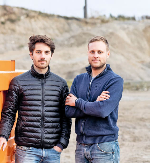 Die Neustark- Gründer, Valentin Gutknecht und Johannes Tiefenthaler.