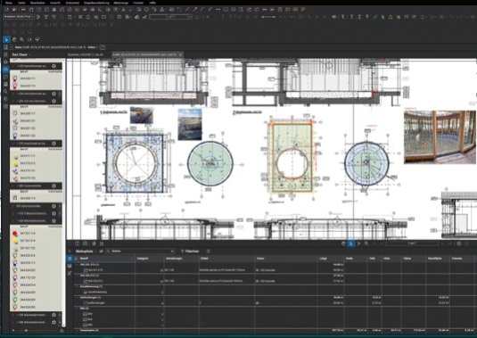 Vermassungen und Mark-ups am Fassadenplan (Bluebeam Revu – die PDF-Software für die Baubranche)