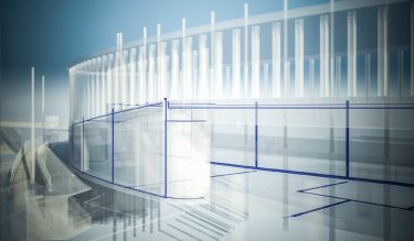 Abdichtungsmodell Logistikzentrum Esseareal, Bahnhof Winterthur (CAD BIM-Software Allplan).