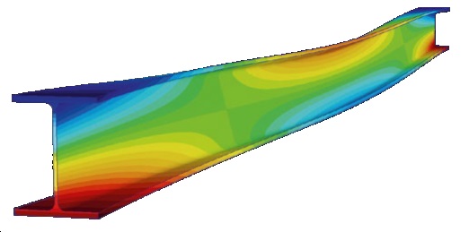 Darstellung von Ergebnissen am gerenderten Modell.
