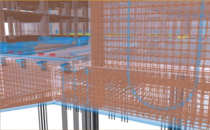 Das parametrische Ausführungsmodell, in Kombination mit verbundenen Systemen, ermöglicht eine efﬁzientere Planung und Ausführung (buildingpoint).