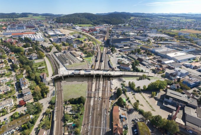 Der Bau des mit rund 400 Metern grössten Brückenbauwerks auf Stadtgebiet wird voraussichtlich rund drei Jahre dauern. Die Gesamtkosten für das Projekt betragen gemäss aktuellen Prognosen rund 71 Millionen Franken. (Visualisierung: pd)