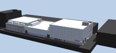 Die SBB planen auf dem Areal ihres Werks Olten einen Hallenanbau mit rund 6500 Quadratmeter für den Unterhalt von Wagenkästen. (Visualisierung: SBB)