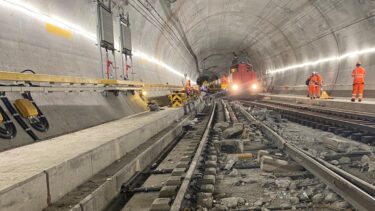 Der Gotthard-Basistunnel steht erst im Verlauf des Septembers 2024 wieder vollständig für Reise- und Güterzüge zur Verfügung. (Foto: SBB)
