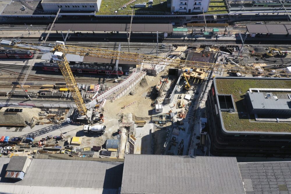 Gesamtüberblick der Baustelle im September 2023. (Foto: Stadt Langenthal)