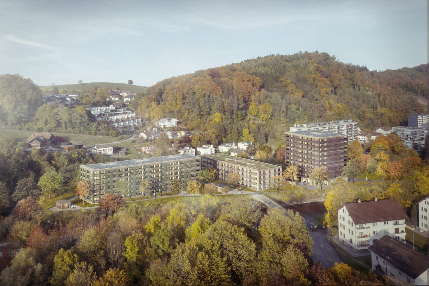 Visualisierung des Ersatzneubaus am Uferweg. (Visualisierung: Nightnurse Images/pd)