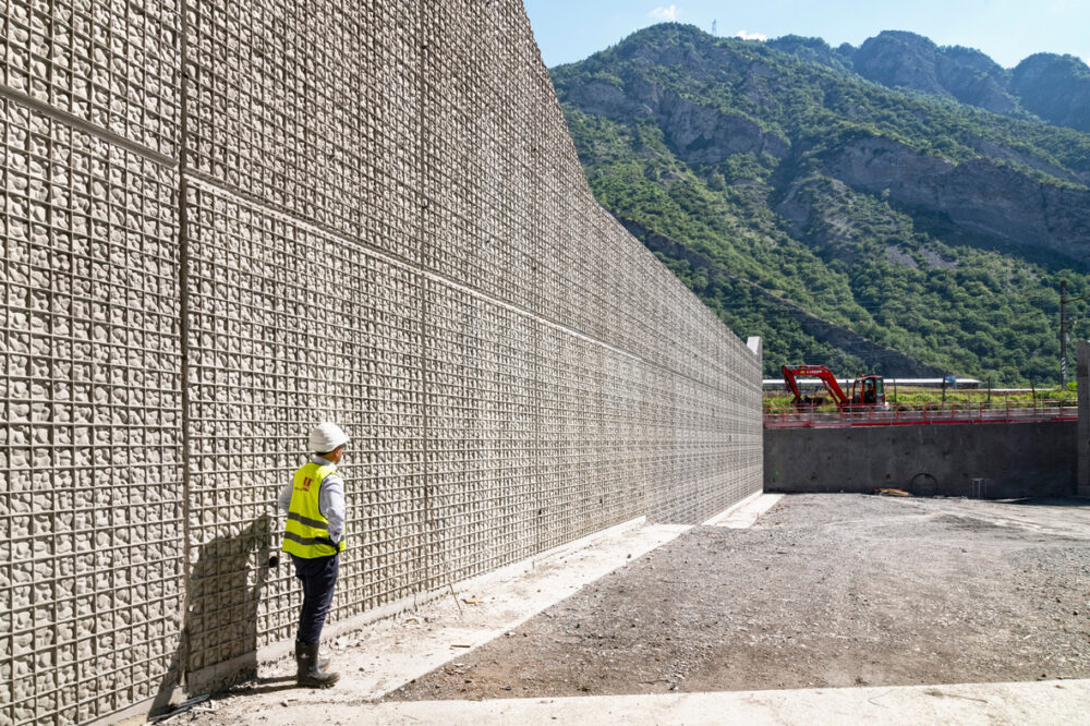 An der «Bau» in München stiess die neue Strukturmatrize «Gabion» auf grosses Interesse. (Foto: pd)
