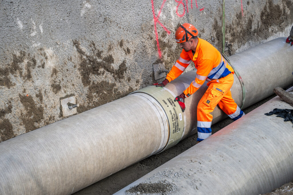 Leitungsbau bei Wolhusen. (Foto: pd)