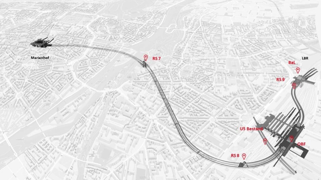 Projektabschnitt Ost, 2. Stammstrecke. (Grafik: DB)