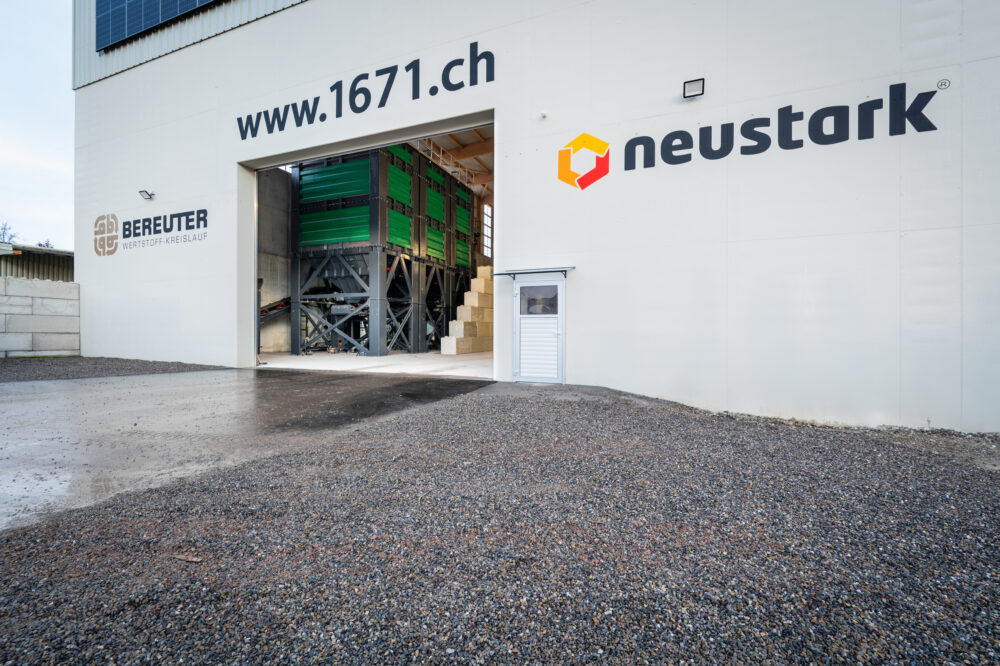 Die CO2-Speicheranlage auf dem Hof der Bereuter-Gruppe in Volketswil (ZH). (Foto: pd)