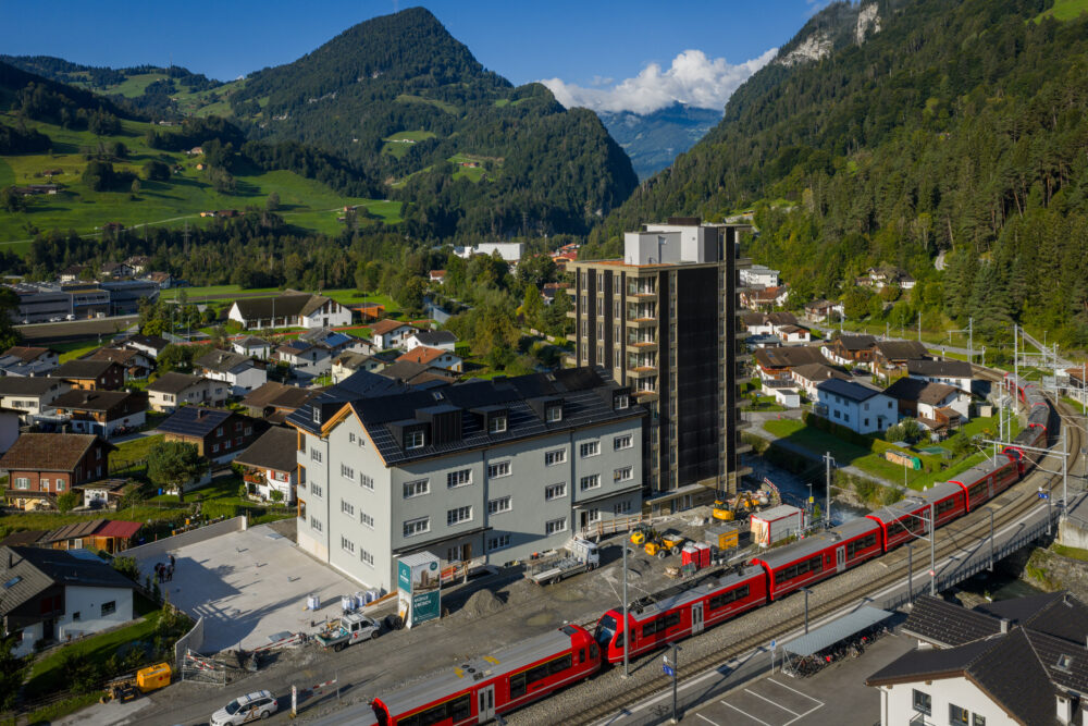 Die Mühle Grüsch im September 2025, kurz vor der Einweihung. (Foto: Daniel Ammann)