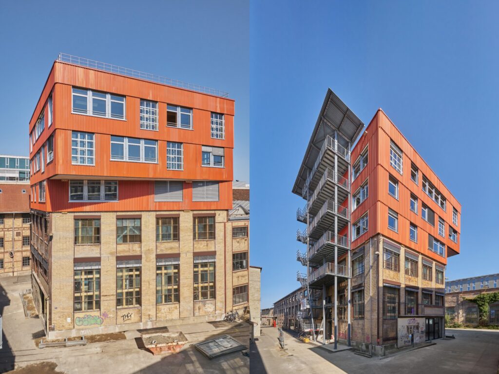 Kopfbau der Halle 118 auf dem ehemaligen Sulzer-Areal Stadtmitte in Winterthur. (Foto: SZS)