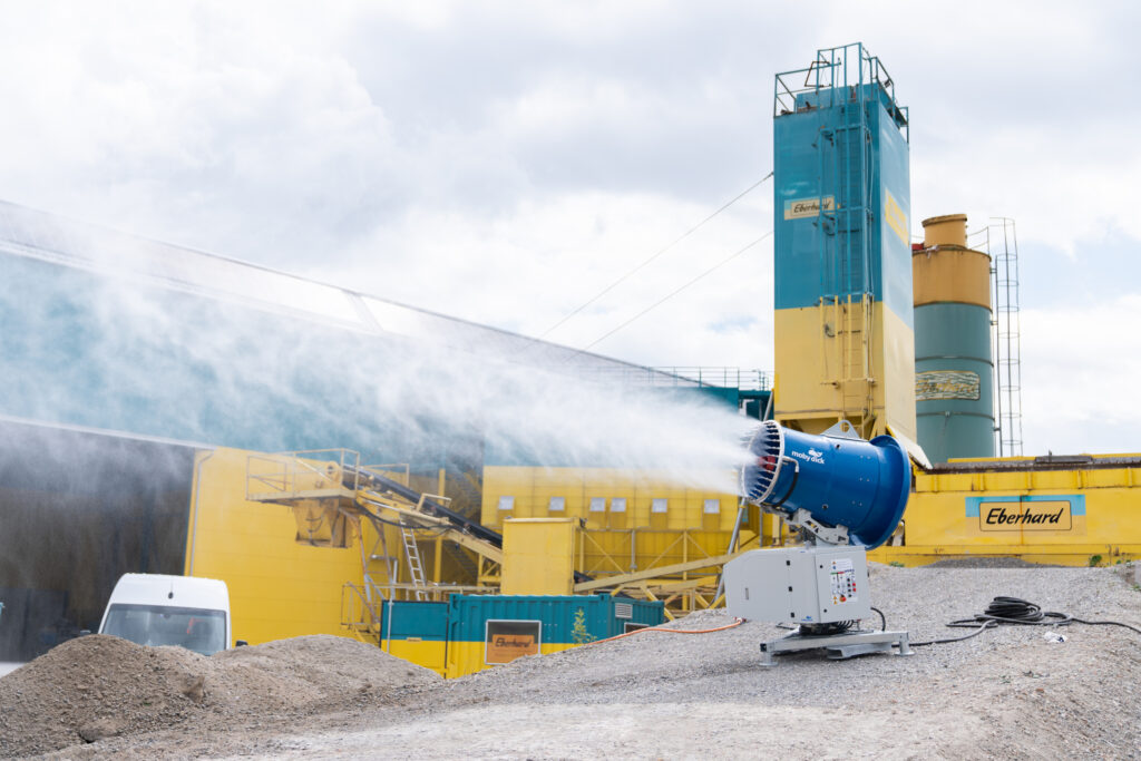 Moby-Dick-Staubbindung mit Dust Control Cannon 3090 Multi. (Foto: pd)