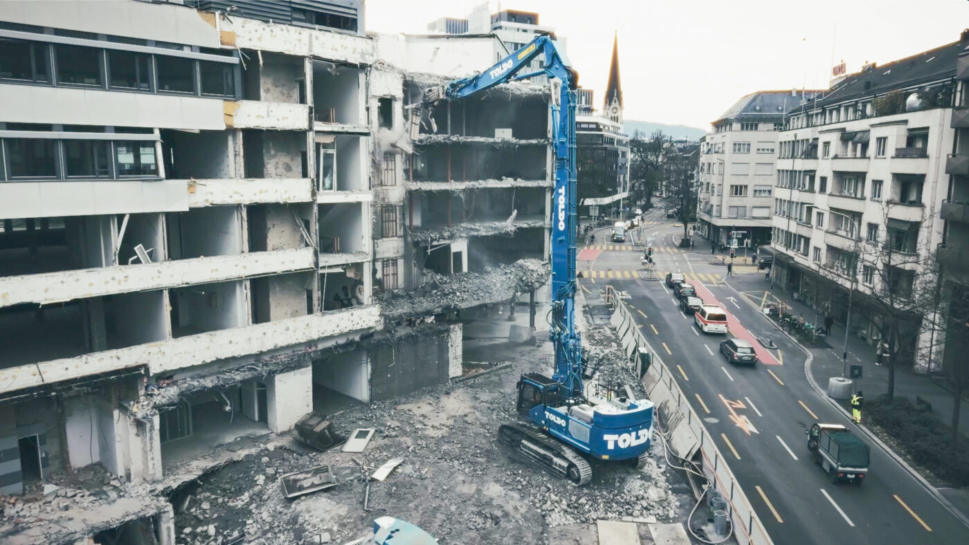 Für den Einsatz des EC 500 High Reach war vor allem die Reichhöhe bis zu 26 Meter ausschlaggebend. (Foto: Toldo)