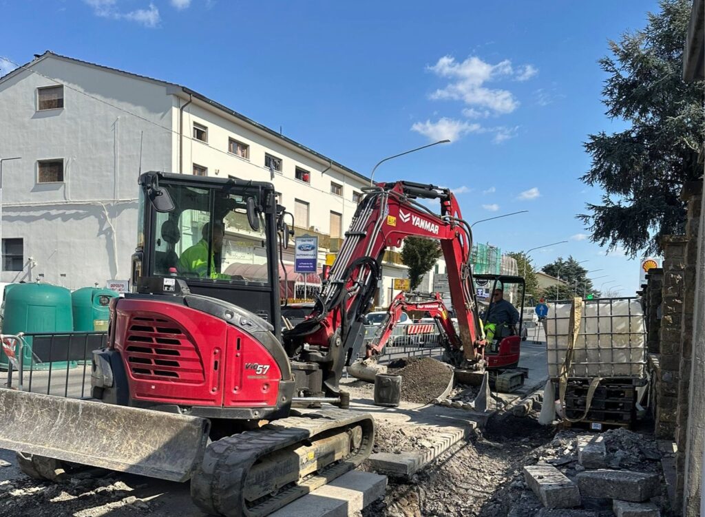 Das Unternehmen Prato Scavi ist derzeit an einem Projekt beteiligt, das sich auf die Modernisierung von Radwegen und Fussgängerzonen im historischen Stadtzentrum von Prato konzentriert. (Foto: pd)